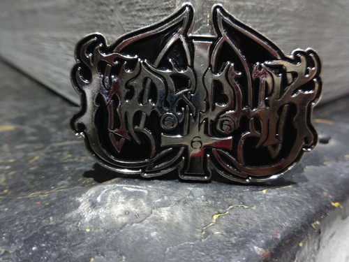 Marduk metal pin badge - metal, black